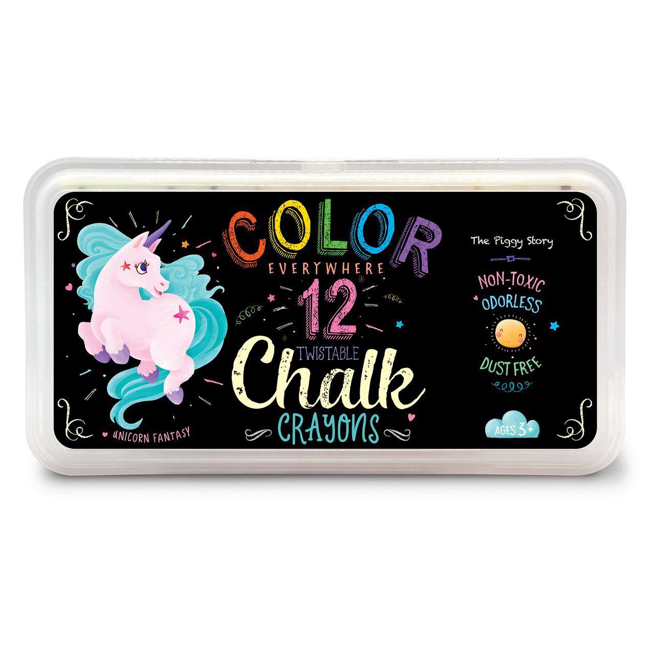 The Piggy Story Dry Erase Twistable Crayons - Unicorn Fantasy